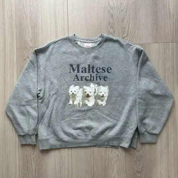 WaiKei Maltese Archive 맨투맨 그레이