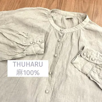 TSUHARU by Samansa Mos2 린넨 블라우스 긴팔