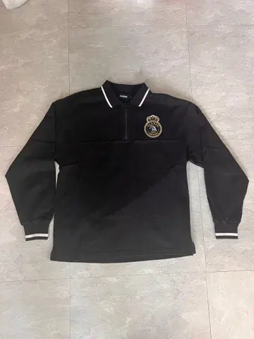 XLARGE 블랙 피케 셔츠 L