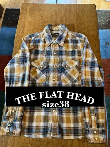 THE FLAT HEAD 플란넬 셔츠 사이즈 38