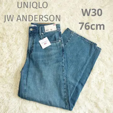 UNIQLO JWANDERSON 와이드 핏 청바지 W30 블루