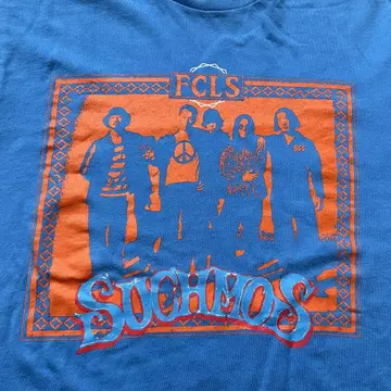 Suchmos 그래픽 T셔츠 S 사이즈 파랑