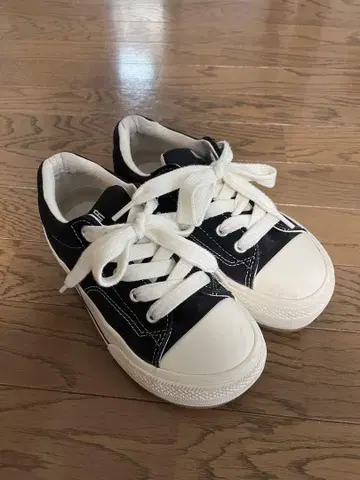 CONVERSE 스니커즈 24cm 블랙/화이트