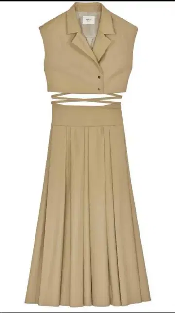 MANY WAY SHORT JACKET WITH SKIRT 베이지 M