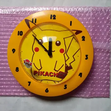 피카츄 시계 약 30cm 오렌지