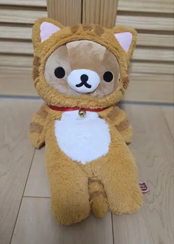 리락쿠마 느긋한 고양이 테마 푹신푹신 안고 인형