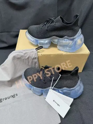 grounds 블랙 스니커즈 24CM