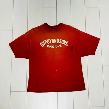 GYPSYANDSONS 빅 실루엣 T셔츠 오렌지