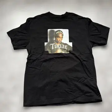 XLARGE x 2PAC 블랙 T셔츠
