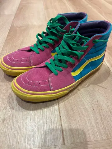 반스 멀티 컬러 하이컷 스니커즈