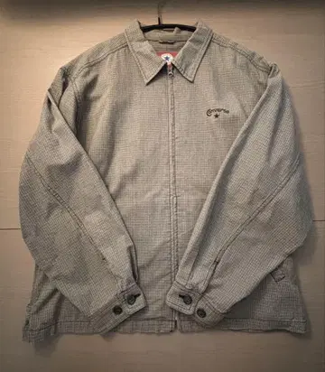 (구제 의류) 90s converse 체크 블루종 스윙 탑 cityboy