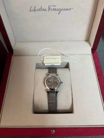 Salvatore Ferragamo 아날로그 시계 초콜릿 브라운
