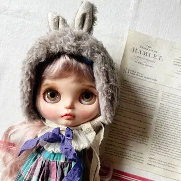 토끼 보닛 브라이스 아웃핏 핸드메이드 토끼 귀 모자 옷 갈아입기 의류