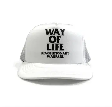 RATS / 랏츠 MESH CAP 'WAY OF LIFE' 화이트