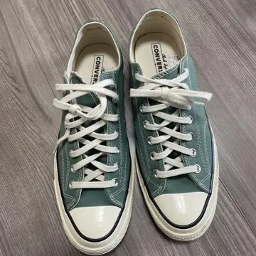 CONVERSE 그린 캔버스 스니커즈