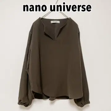 나노 유니버스 nano universe 블라우스 긴팔 36 브라운