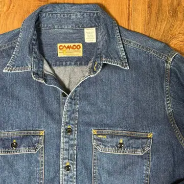 CAMCO 6.5oz 데님 워크 셔츠 일본제 XL 사이즈