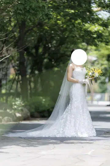 트리트 드레싱 롱 웨딩 베일