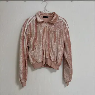 스팽글 사이드 라인 트랙 자켓