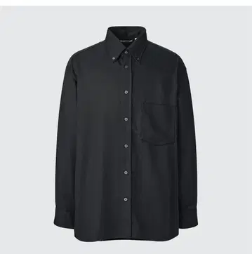 UNIQLO U 드레이프 셔츠 블랙 L