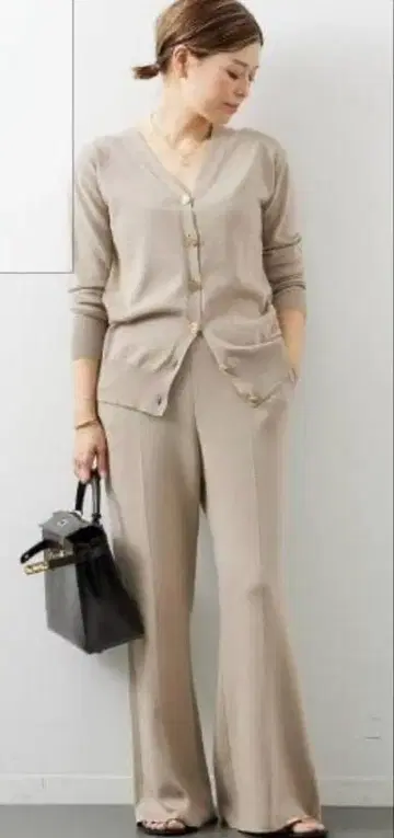[컨디션 최상] Deuxieme Classe 가디건 니트 팬츠 세트