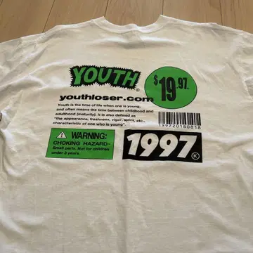 youth loser INSPIRATION 티셔츠 화이트 1977