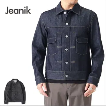 지이닉 JEANIK 원 워시 코튼 데님 자켓 XS 42