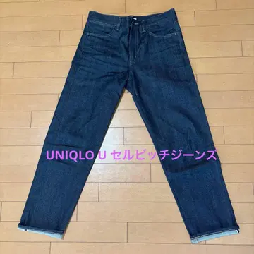 유니클로 U 셀비지 레귤러 핏 청바지 허리 30인치 (76cm)