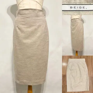 BEIGE, 베이지 울 타이트 스커트