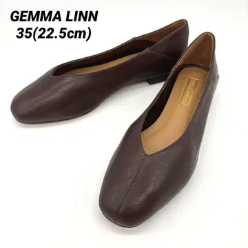 [ 미사용급 ] 제마린 플랫슈즈 스퀘어토 바부쉬 V컷