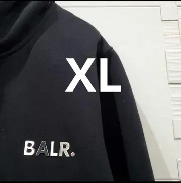 [ XL! ] 보라 BALR 풀 집업 후드티 블랙