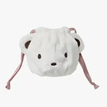 택 포함 미사용 새상품 familiar 곰 얼굴 복조리 파우치