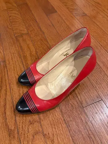 할인 빨검 토캡 펌프스 C 사이즈 35하프