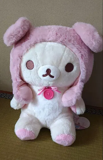 코리락쿠마  봉제 인형(M) 코리락쿠마와 토끼 티타임
