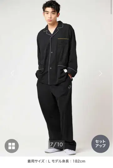 graniph 뷰티풀 섀도우 줌 룸웨어 L 블랙