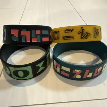마카로니 연필 러버 밴드 4개 세트