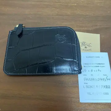 IL BISONTE 블랙 코인 케이스
