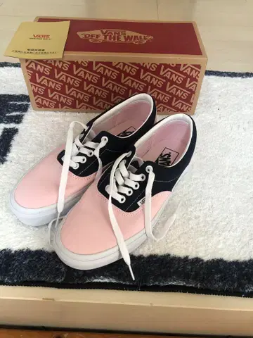 Vans Era 핑크x네이비 미사용 새상품 25.5