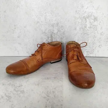 천연 가죽 신발 남성용 브라운 25cm Established 1997