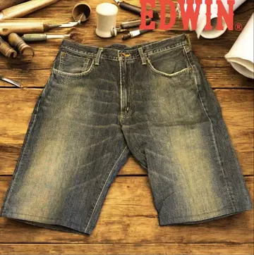 EDWIN 에드윈 인디고 데님 숏팬츠