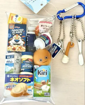 가챠 파우치 식품 베이커리 빵 아침 식사 캡슐 토이