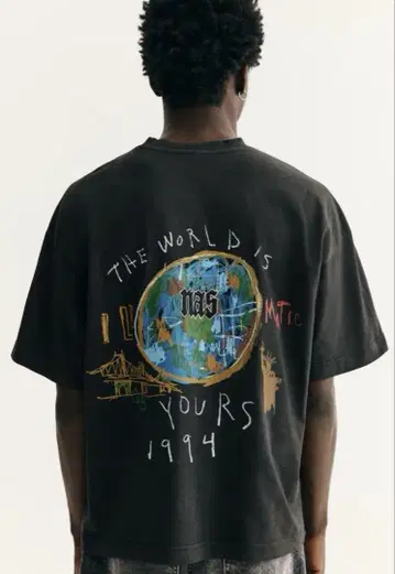 NAS THE WORLD IS YOURS 티셔츠 1994 H&M