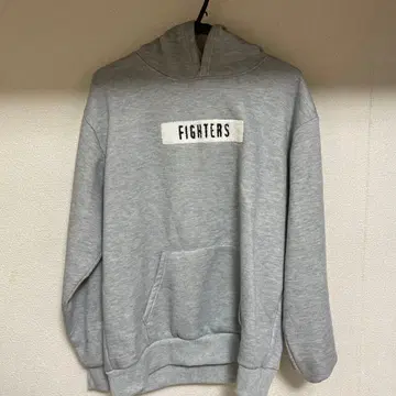 파이터즈 자수 그레이 L 사이즈 후드티