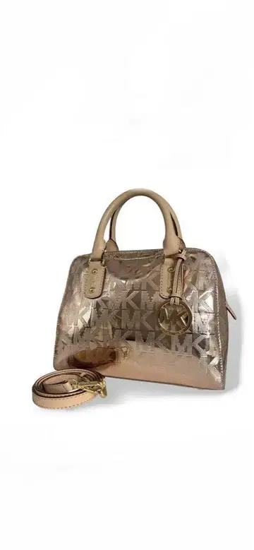 Michael Kors 메탈릭 로즈 골드 백