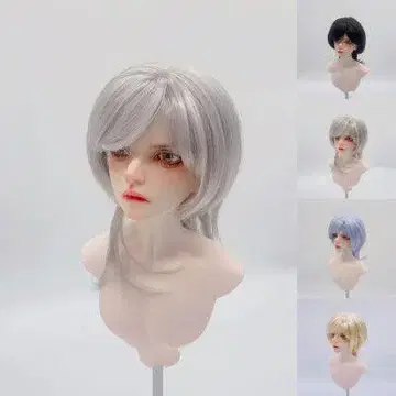 1/4 인형 가발 레이어 컷