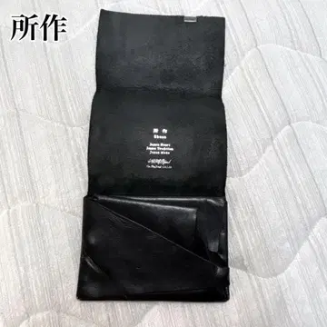 쇼사(shosa) 3단 폴더형 지갑 블랙 일본제 가죽 블랙