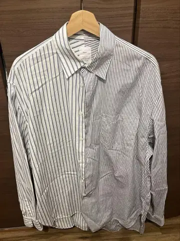 name. ASYMMETRIC STRIPED SHIRT