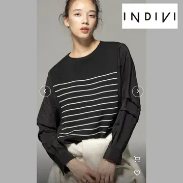 정가 14960엔 택 포함 새상품 INDIVI 인디비 니트 [15]