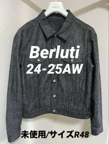 24-25AW 벨루티 안감 칼리그래피 데님 자켓 미사용 즉시 완판