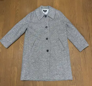 A.P.C. 그레이 롱 코트 사이즈 36